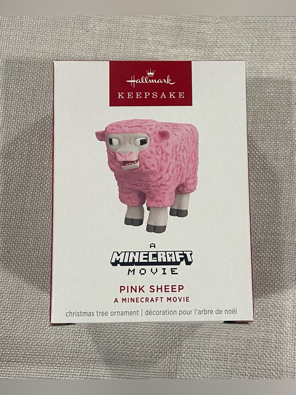 Hallmark Pink Sheep Minecraft Movie Keepsake Ornament - 2025